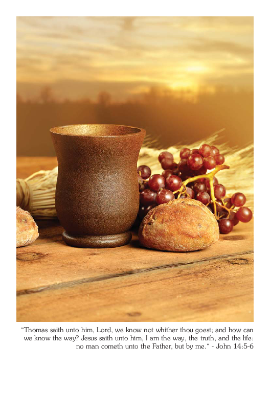 Communion Bulletin Cover | John 14:5 - Master Sunday Bulletins
